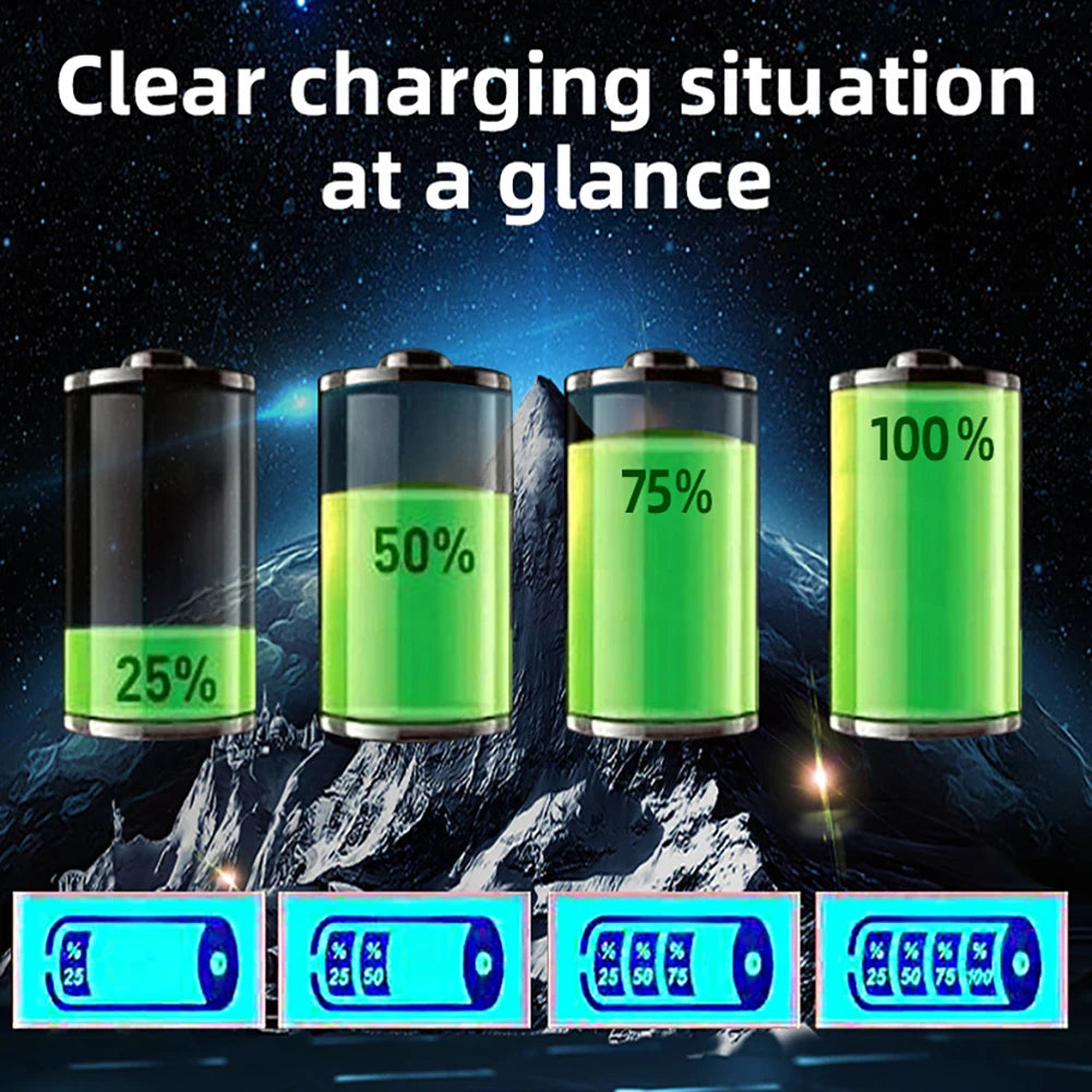 400A Heavy Duty Smart Battery Charger LCD Display Car Battery Charger 12/24V Intelligent Pulse Repair Charger High Power Shopifynow
