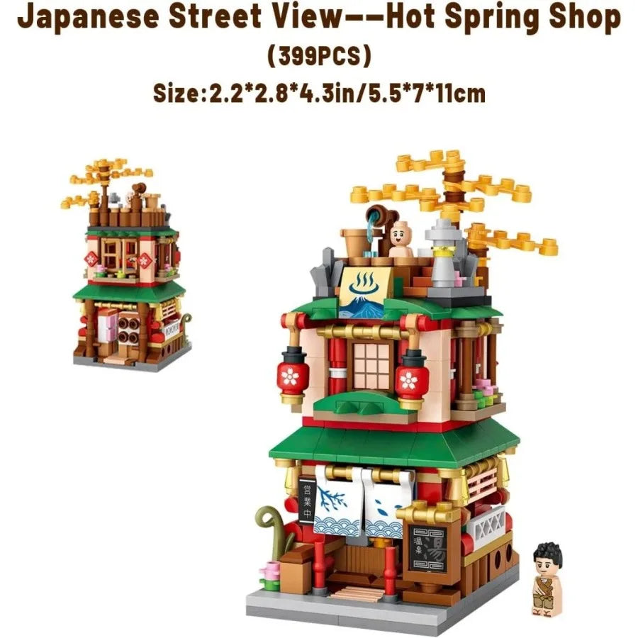 4 PACK Brick Building Set for 2969 PCS Building Blocks Kit Japanese Street Building Toy Set Gift for 615 Years Old Kid and Adul Shopifynow