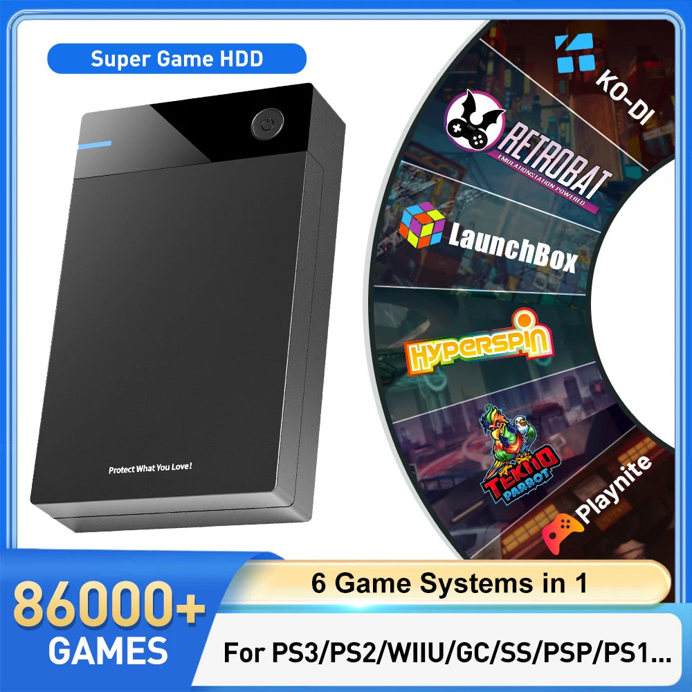 12TB Gaming HDD with Hyperspin Launchbox Retrobat Playnite with 86000+ Retro Video Games Super Console for PS3/PS2/PS/WII/WIIU - Shopifynow
