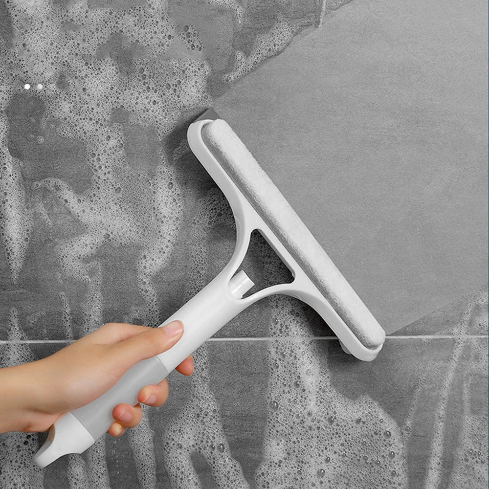 3 in 1 Window Cleaning Squeegee Multi Function Glass Mirror Wiper with Spray Bottle Microfiber Scrub Household Car Cleaner Tools Shopifynow