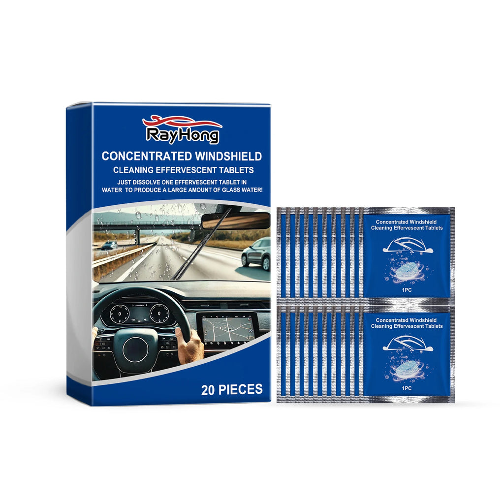 Car Windshield Washer Tablets Effervescent Tablet Concentrated Cleaning Tablets Car Window Cleaner Glass Cleaner