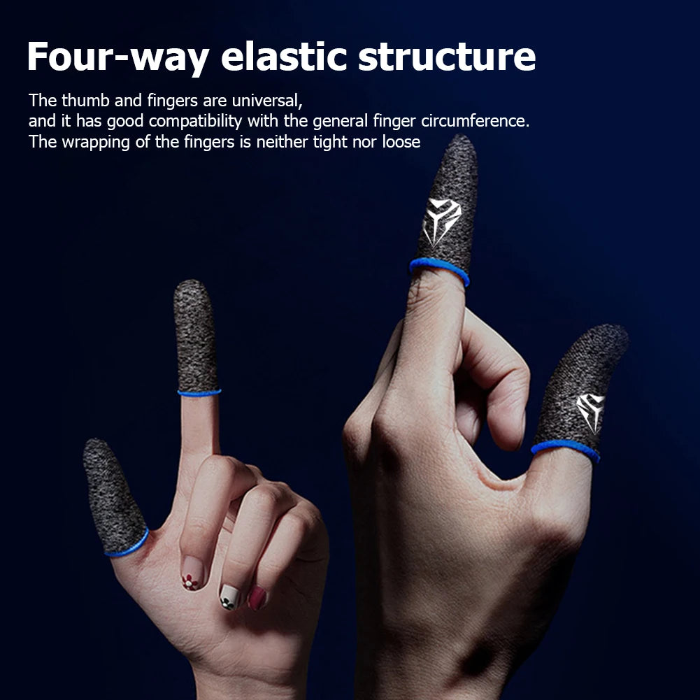 5/10Pairs Gaming Finger Sleeve Anti-slip Fingertip Cover Breathable Sweatproof Fingertips Thumb Gloves For PUBG Mobile Game Shopifynow