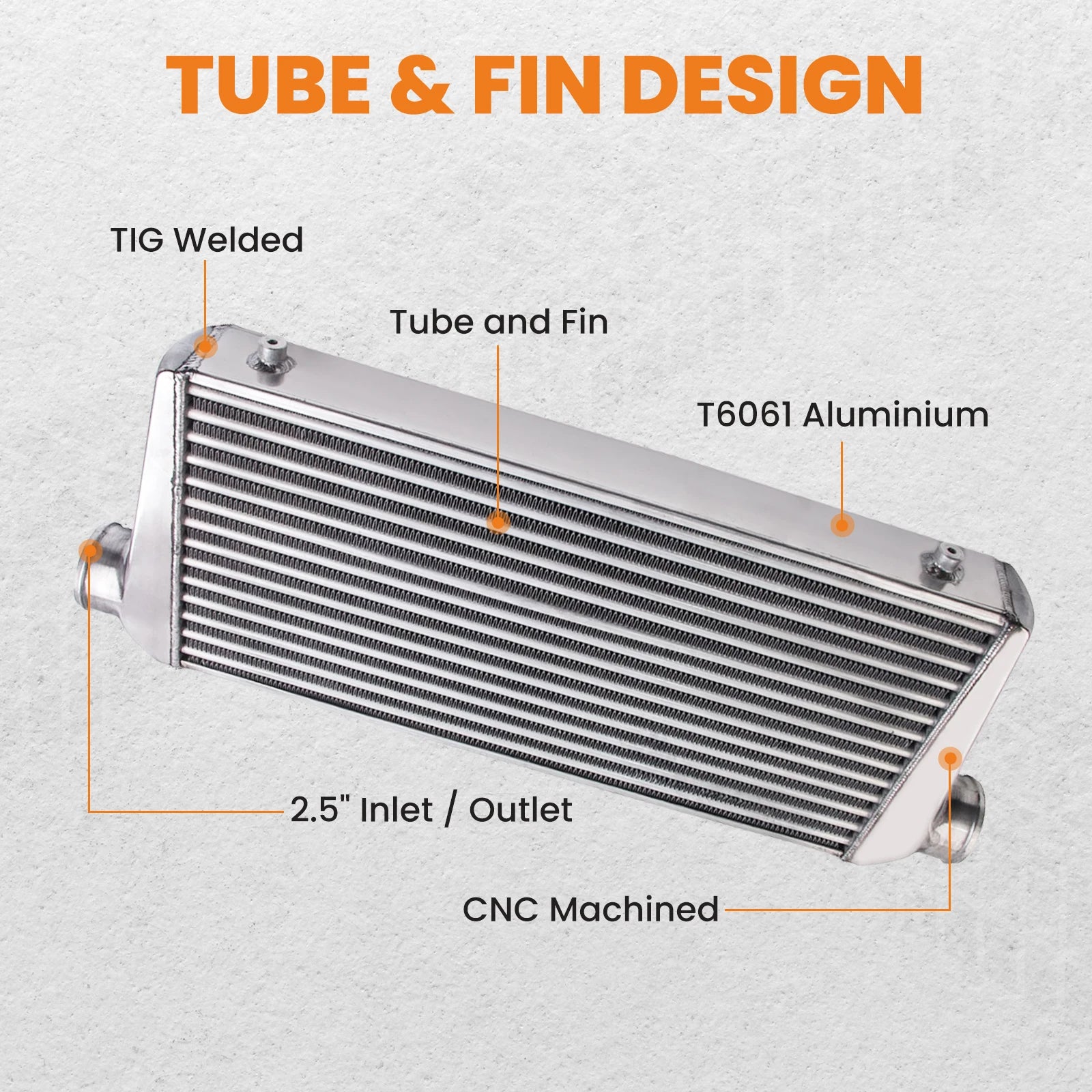 600x300x76 2.5" Intercooler Pipe ALLOY UNIVERSAL TURBO HARD PIPE 3" Thickness - Shopifynow