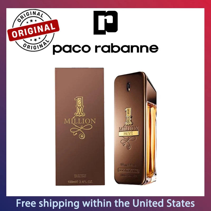 Paco Rabanne Million Privé Eau de Parfum Homme Spray 100ml Original Perfumes Lasting Oriental Woody Perfume Cologne Makeup Gifts Shopifynow