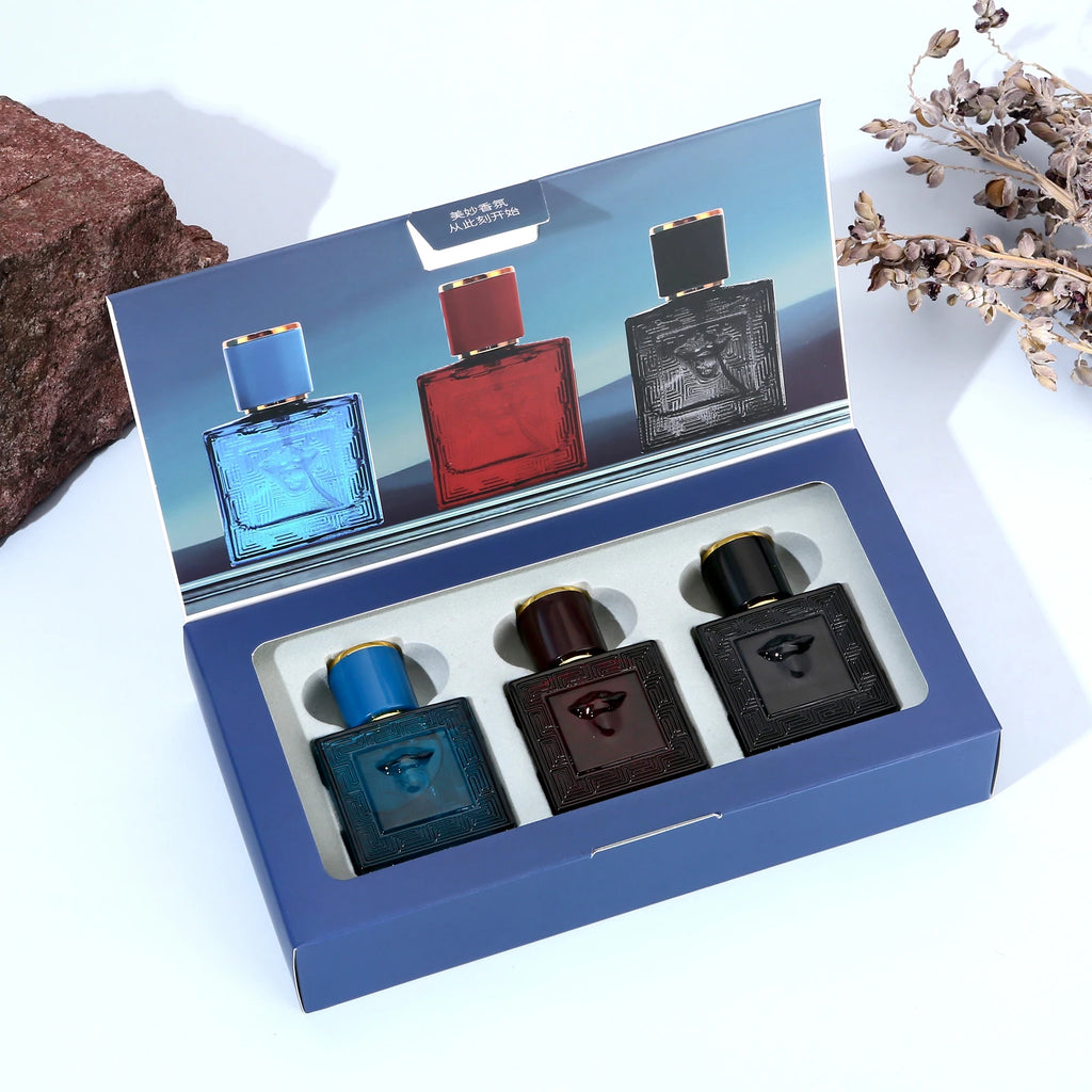 2025new 30ML*3 Perfume Luxury Gift Set Woman Fresh Cologne Woody Eau De Toilette Parfume Floral Scent Lasting Pheromone Shopifynow