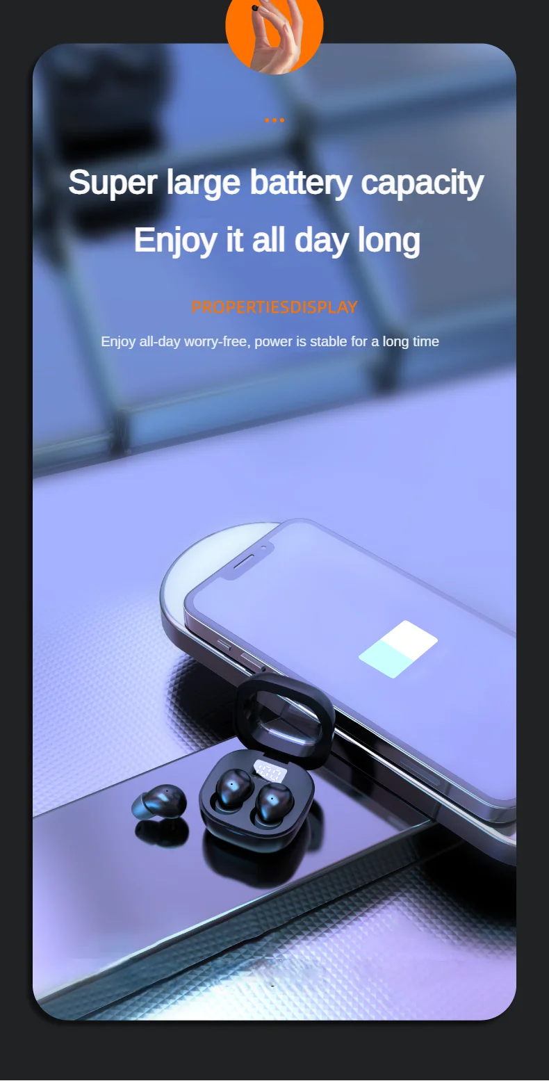 SK19 Super bass Earphones TWS Wireless Bluetooth Headset With Mic Smart Touch Headphones Invisible Mini Noise Reduction Earbuds Shopifynow