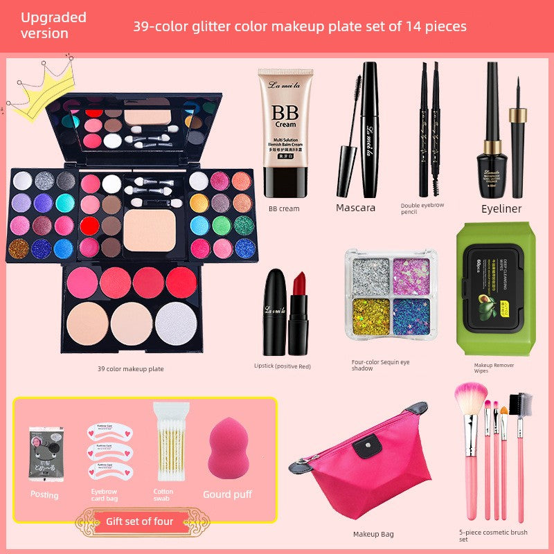 Genuine Goods Kids Student Stage Makeup Watch Show Eye Shadow Blush Powder One Makeup Palette Makeup Full Set Shopifynow