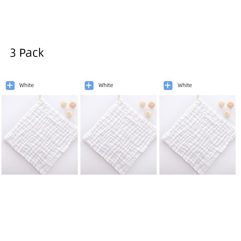 Baby Pure Cotton Gauze Towel Saliva Towel Baby Washing Face Small Square Towel Newborn Baby Child Dedicated Product Soft Bath Towel Shopifynow