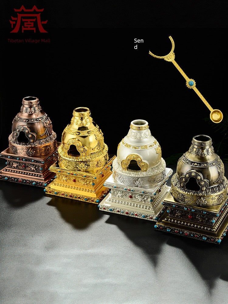 Eight Auspicious Symbols Incense Burner Food Feeding Stove Cone Incense Face Powder Medicine Aromatherapy Outdoor For Home Fire Stove Decoration Shopifynow