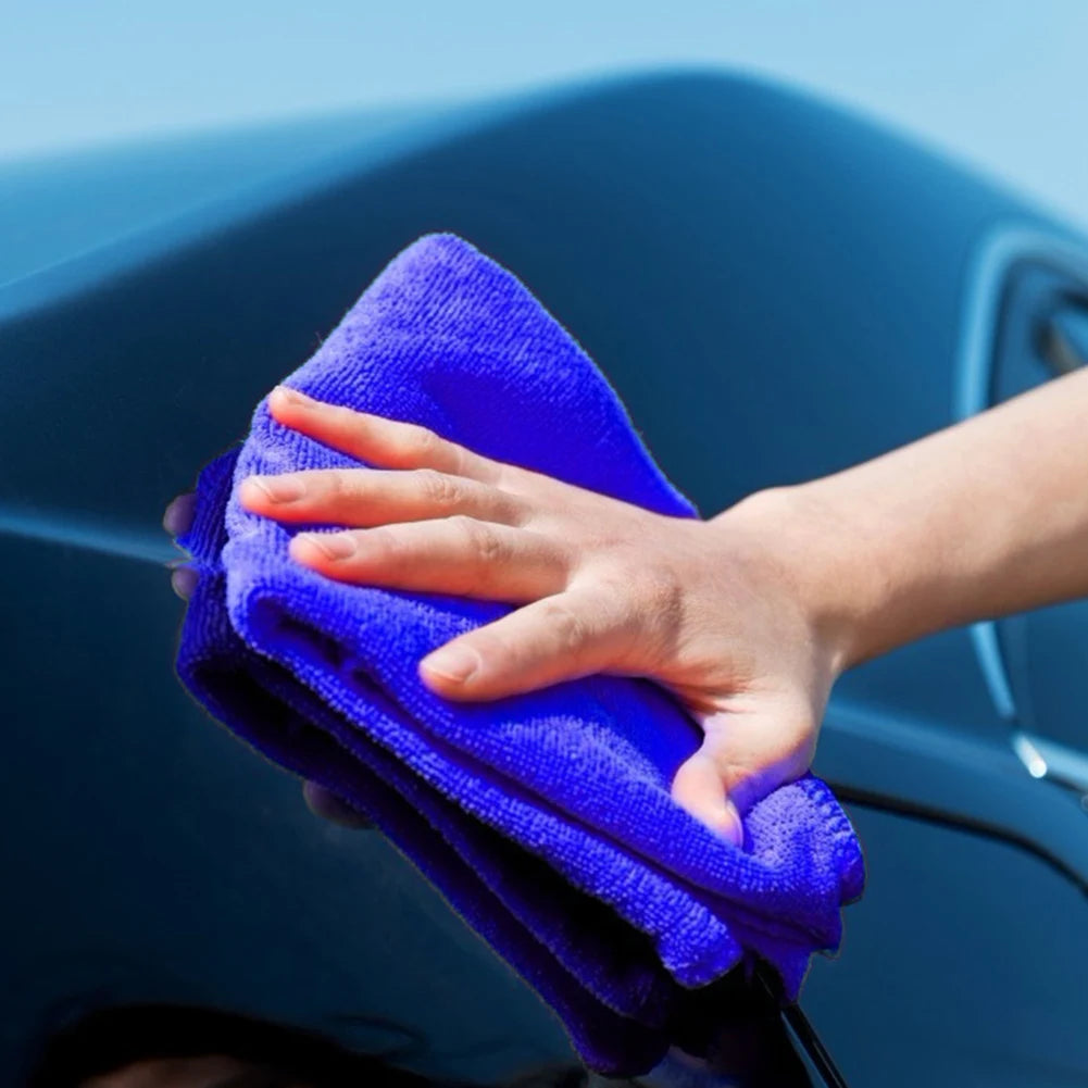 25Pcs Car Cleaning Cloths Thickened Microfiber Fiber Towel Car Cleaning Towel for Auto Valeting Waxing for Detailing Polishing