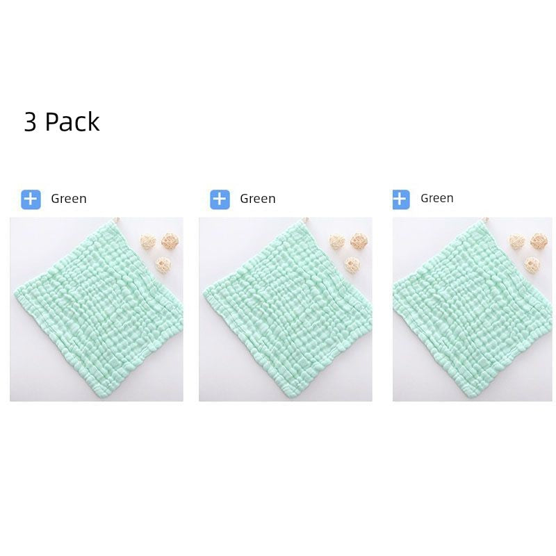 Baby Pure Cotton Gauze Towel Saliva Towel Baby Washing Face Small Square Towel Newborn Baby Child Dedicated Product Soft Bath Towel Shopifynow