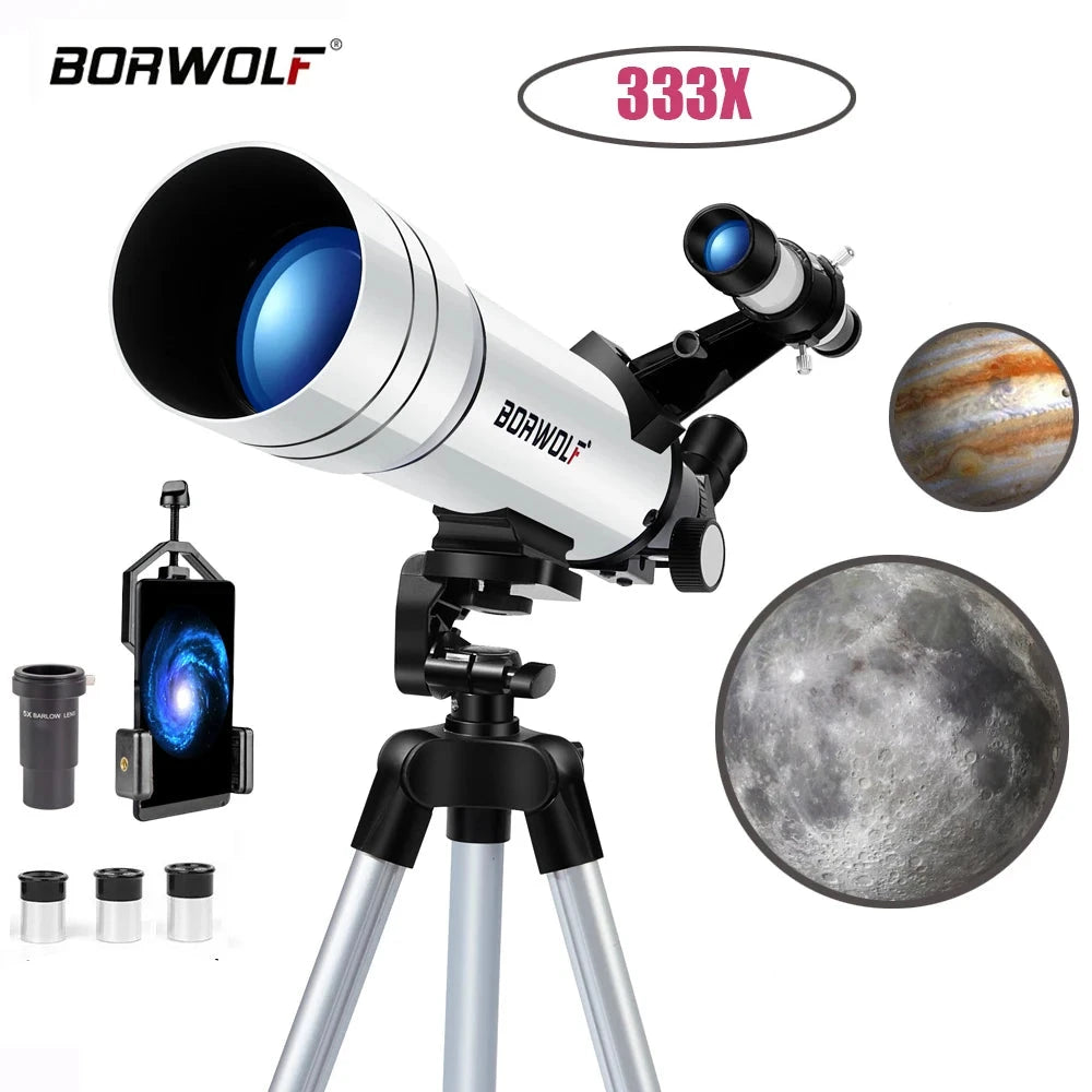 BORWOLF 70400 Professional High-definition Astronomical Telescope 333X To See The Moon and Stars Bird Watching Monocular Shopifynow