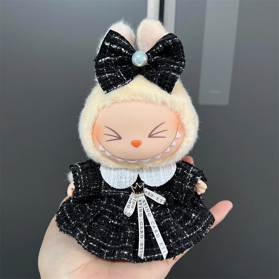 17cm Labubu Doll's Clothes Cute Fashion V1V2 Idol Clothing DIY Kids Gift Labubu Dress Cloak Gift Clothes Hair accessories Ropa - Shopifynow