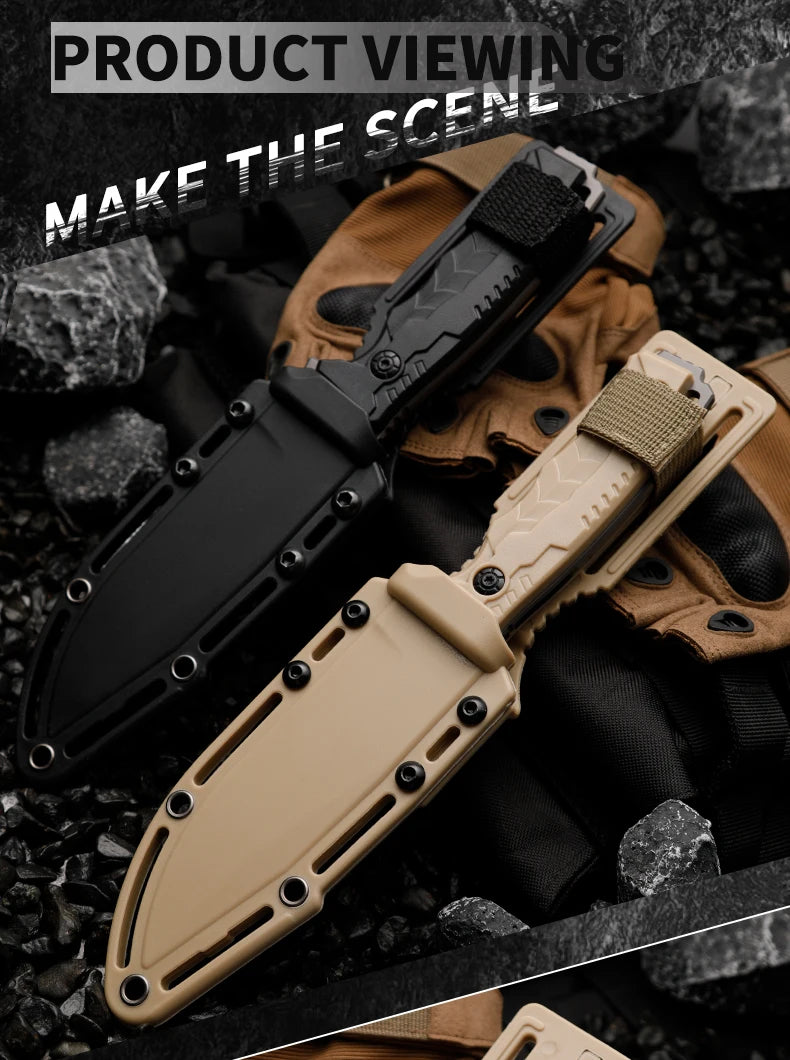 HUANGFU High quality fixed blades, outdoor straight knives, wilderness survival knives, men's knives, tactical knives Shopifynow