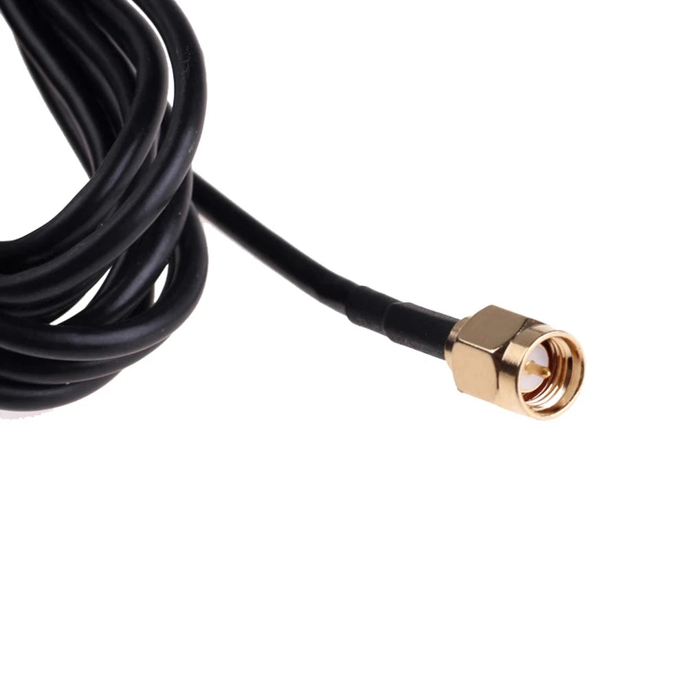 GPS Signal Receiver SMA Connector GPS Aerial Connector 3 Meters Cable Car GPS Antenna Receiver for Car Navigation Camera Player Shopifynow