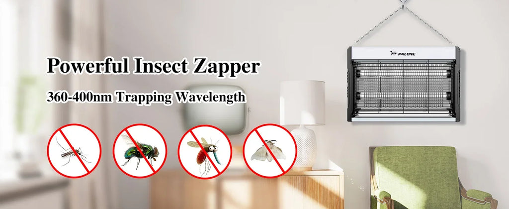 Electric Bug Zapper 3200V Mosquito Zapper Killer Indoor Insect Killer with Hanging Chain Removable Collection Tray Bug Zapper Shopifynow