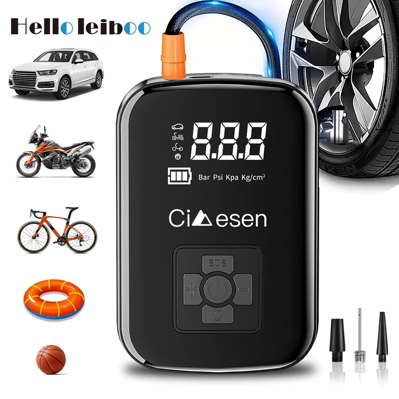1pc Car Wireless Air Pump 150PSI Portable Electric Tire Inflation For Car Bicycle Motorcycle Air Compressor Inflator US Shipping Shopifynow