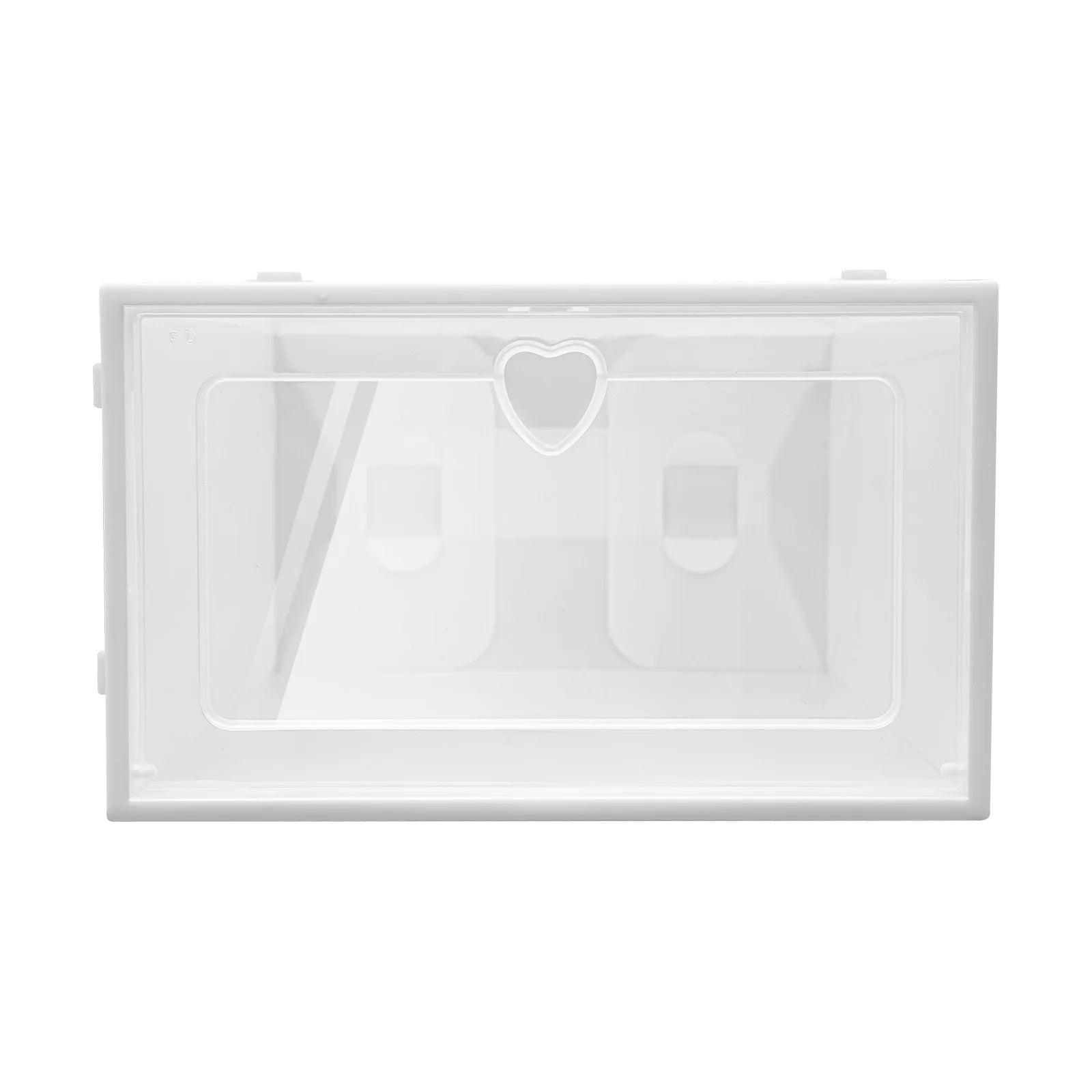 20PCS Stackable Shoe Storage Box W/Flip-Up Door - Space Saving Clear Plastic Organizer for Home Dorm Apartment - Shopifynow