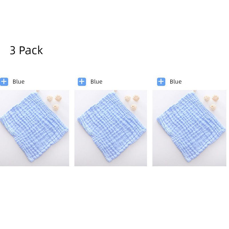 Baby Pure Cotton Gauze Towel Saliva Towel Baby Washing Face Small Square Towel Newborn Baby Child Dedicated Product Soft Bath Towel Shopifynow