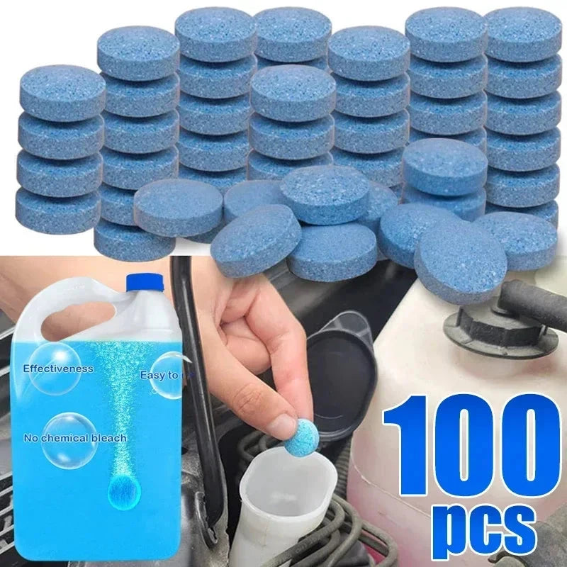 Car Windshield Cleaner, Glass Water Solid Effervescent Tablets for Car Window Wiper Washer Cleaning Accessories Shopifynow