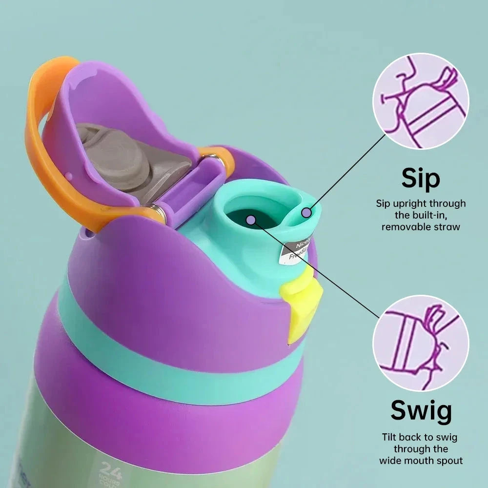 32OZ Vacuum Insulated Water Bottle with Straw Stainless Steel Water Bottle for Outdoor Sports Camping Hiking Thermal Cup Shopifynow