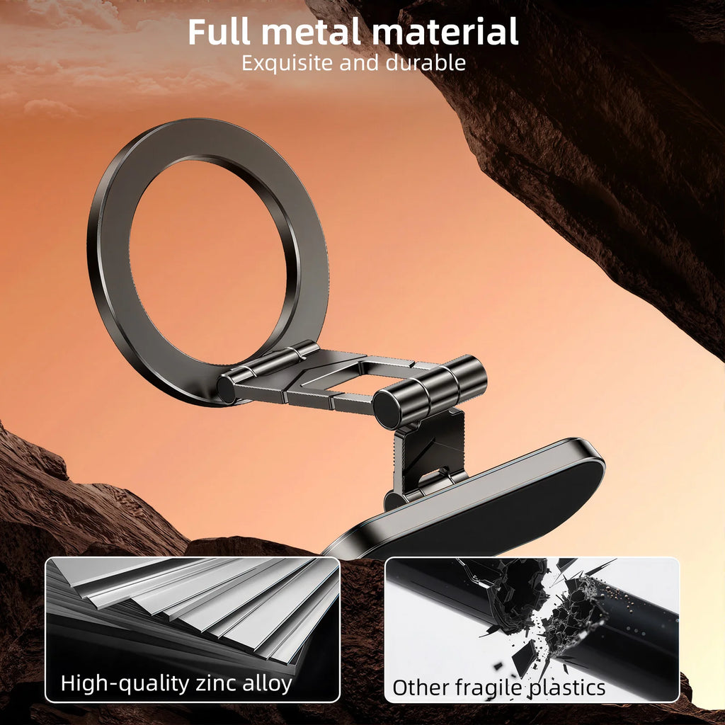 Dual Side Magnetic Car Phone Holder for Magsafe Car Dashboard Mount 360° Rotation Phone Holder for iPhone 17 16 15 Android