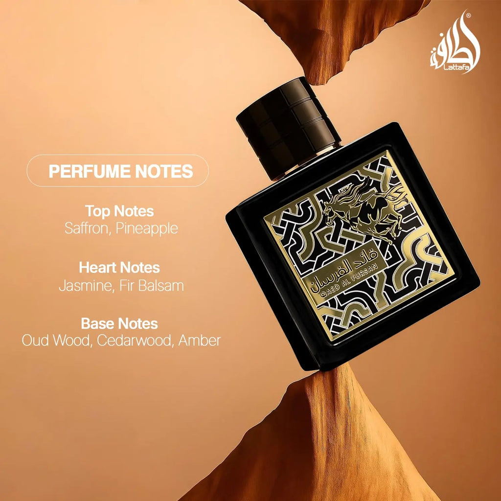 Lattafa Qaed Al Fursan for Men Eau de Parfum Spray, 3.04 Ounce Shopifynow