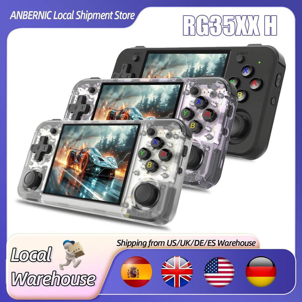 ANBERNIC RG35XX H Retro Handheld Game Video Player Console 3.5Inch IPS full viewing angle H700 quad HD Bluetooth 3300 mAh Gift - Shopifynow