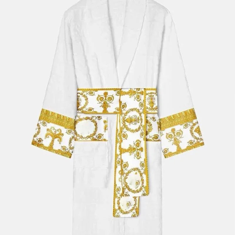 Autumn Winter Adult Bathrobe Sashes Robe Pajamas Homewear For Men And Women Couple Robes Pockets Long Sleeve Fashion Nightgown Shopifynow