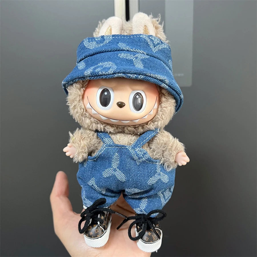 17cm Labubu Doll's Clothes Cute Fashion V1V2 Idol Clothing DIY Kids Gift Labubu Dress Cloak Gift Clothes Hair accessories Ropa - Shopifynow