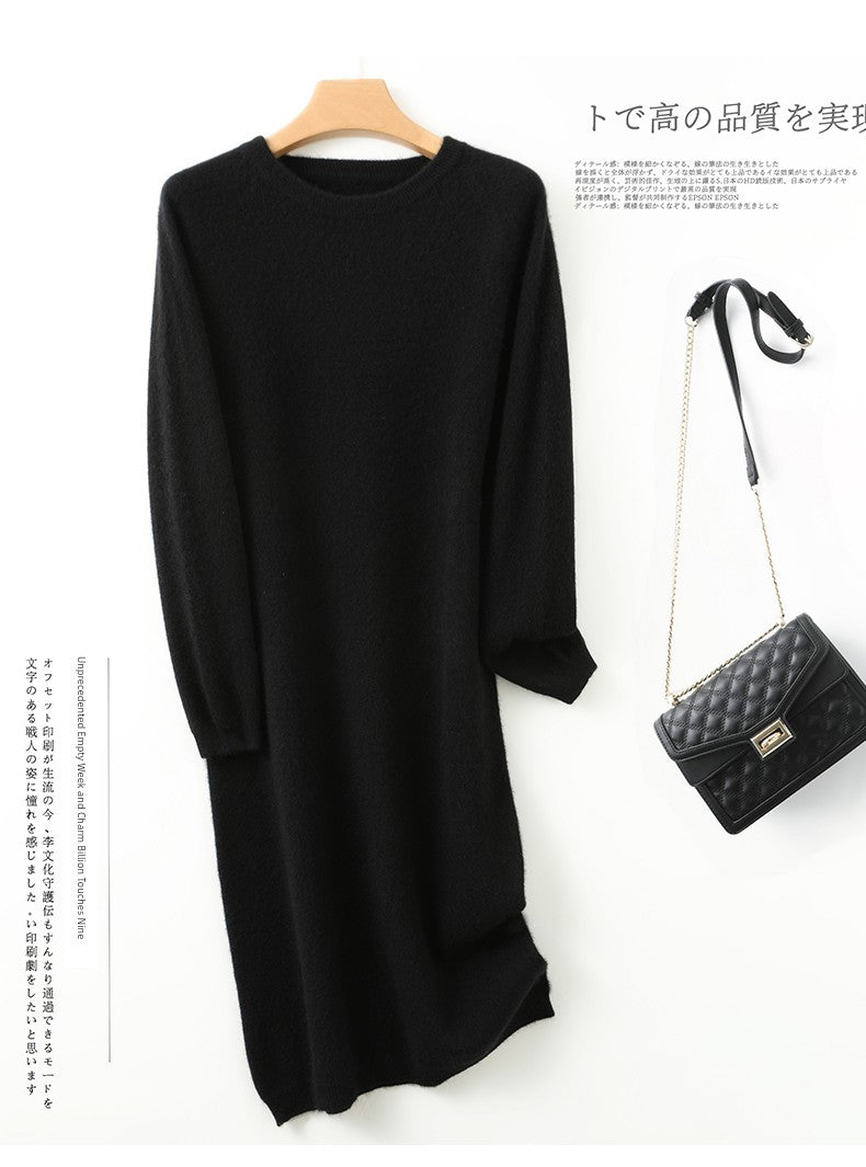 Erdos Mid-Length Sweater Skirt Cashmere Sweater Shopifynow