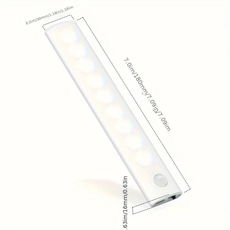 5-Piece LED with Charging Station, Under Cabinet Motion Sensor Lights, USB-C Rechargeable, White Light/Warm Light Shopifynow