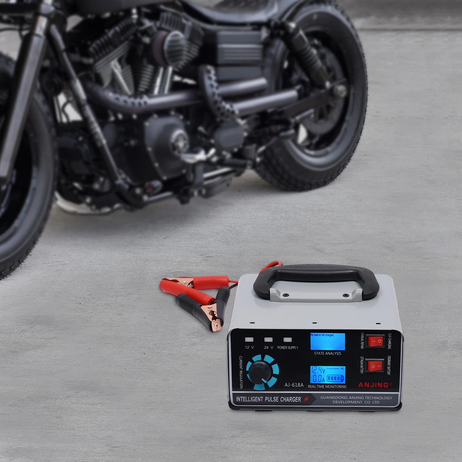 12V/24V Smart Car Battery Charger Automatic Pulse Repair Trickle 400W Heavy Duty - Shopifynow