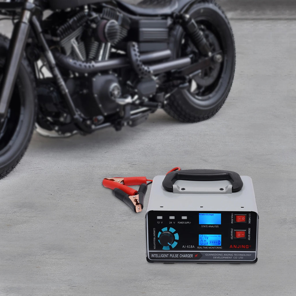 12V/24V Smart Car Battery Charger Automatic Pulse Repair Trickle 400W Heavy Duty Shopifynow