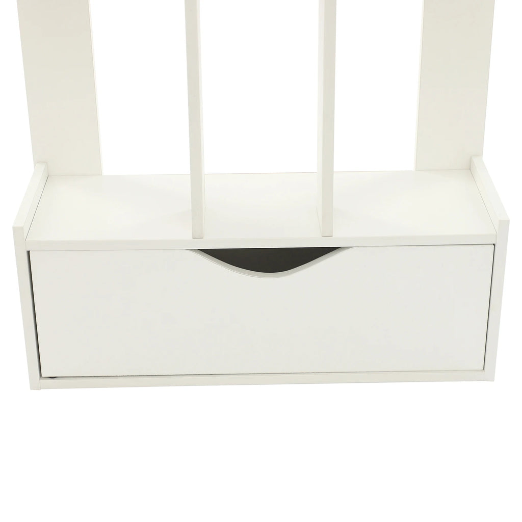 Bookcase 15-Compartment Bookcase with Cabinet Floor Standing Bookcase Each Tier Load Capacity About 5kg For Study Rooms Offices