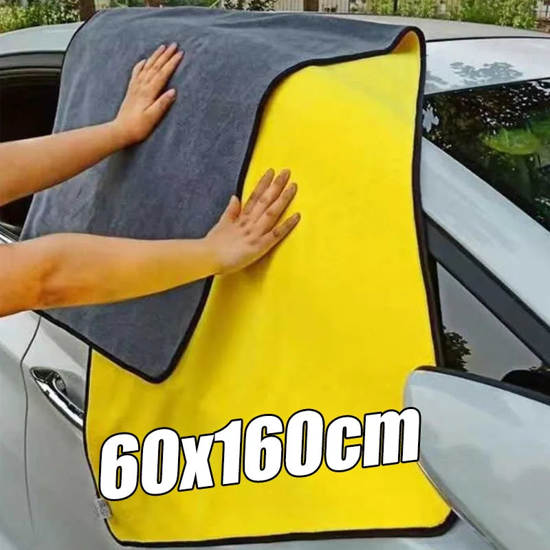 60x160cm High-end Microfiber Towel Car Wash Towel Detailing Cleaning Cloth Car Wash Drying Towel Car Absorbent Cleaning Products Shopifynow