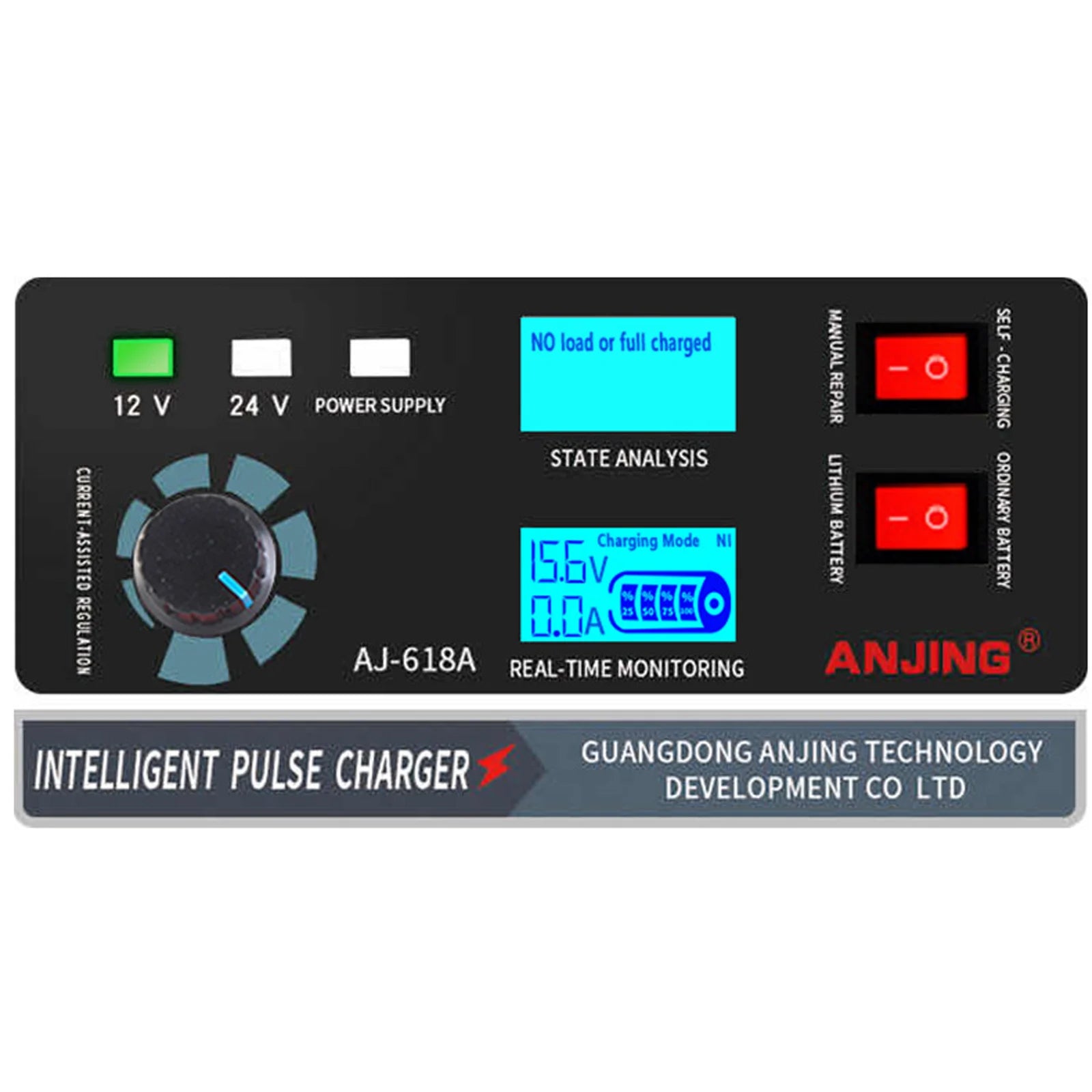 12/24V 400W Universal Car Lead Acid Battery Charger LCD Display Intelligent Charger Automatic Repair for Motorcycle Van Truck - Shopifynow