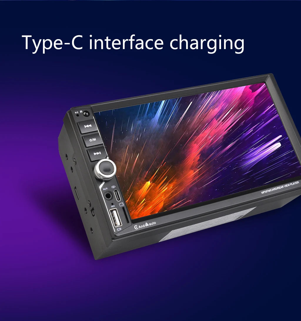 ESSGOO 7 Inch Car Radio 2 Din Carplay Android Auto Universal Car Multimedia Player Autoradio DSP HD Touch Screen FM Bluetooth - Shopifynow