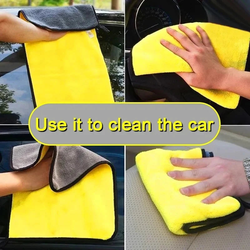 1/3/5Pcs Microfiber Cleaning Towel Car Cleaning Cloths Professional Detailing Car Drying Microfiber Towel Wash Towel Accessories Shopifynow