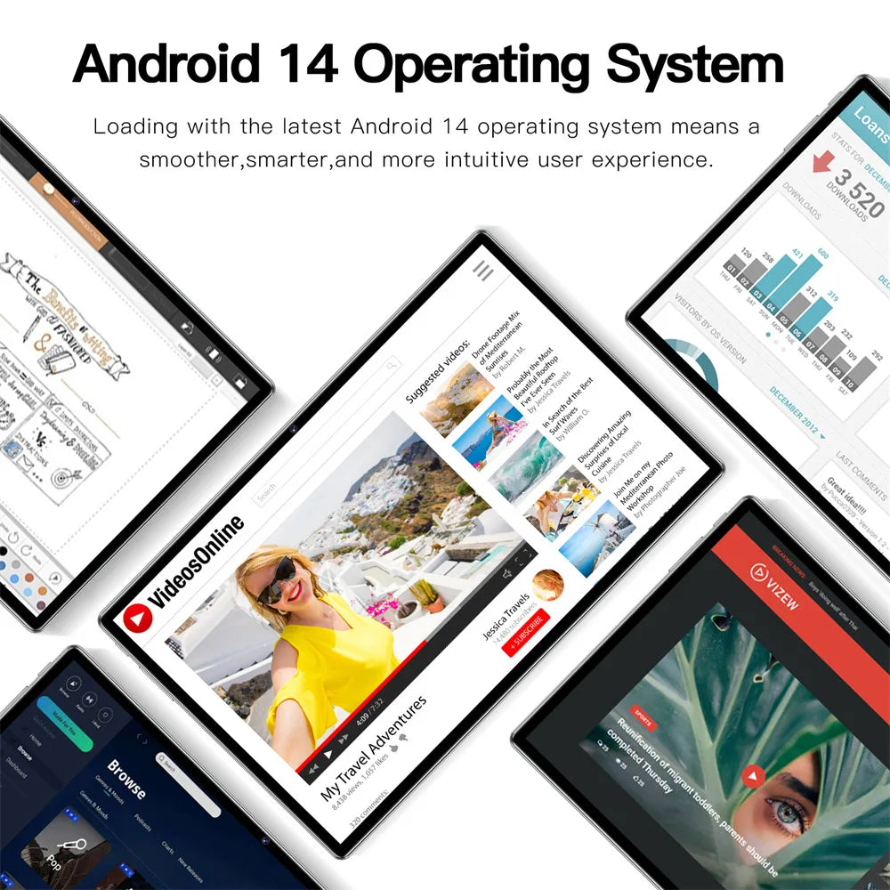 2025 Original P60 Pro Tablets 5G Dual SIM Global Version Tablet PC 16GB+1TB 10HD 20000mAh High-end Android 14 Tab With keyboard Shopifynow