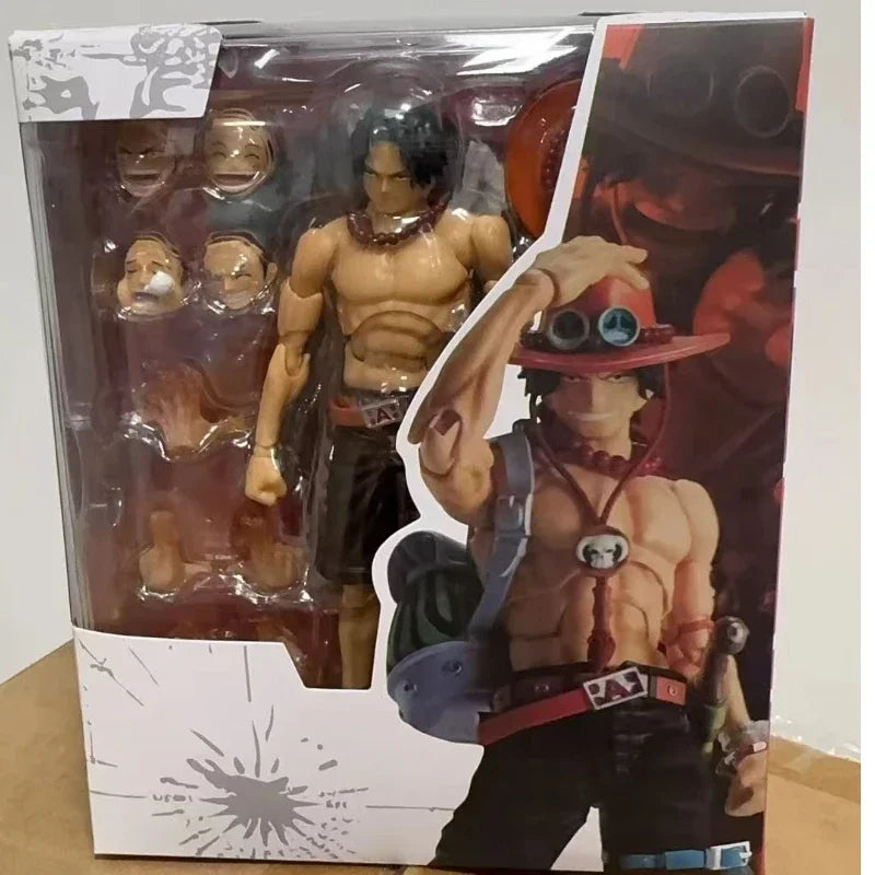 In Stock Bandai S.H.Figuarts SHF ONE PIECE PORTGAS.D.ACE SABO Luffy Model Kit Action Figures Model Toy Gift for Children Shopifynow