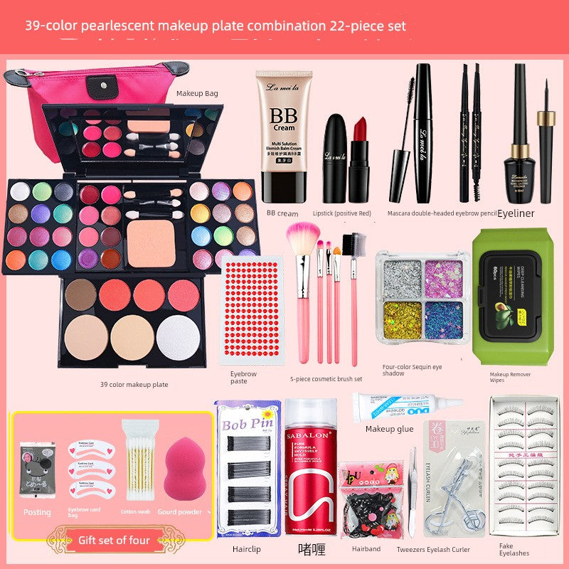 39 Colors Cosmetic Powder Box Makeup Set Complete Set Non-Toxic Stage Performance Eye Shadow Plate Kids 61 Blush Shopifynow