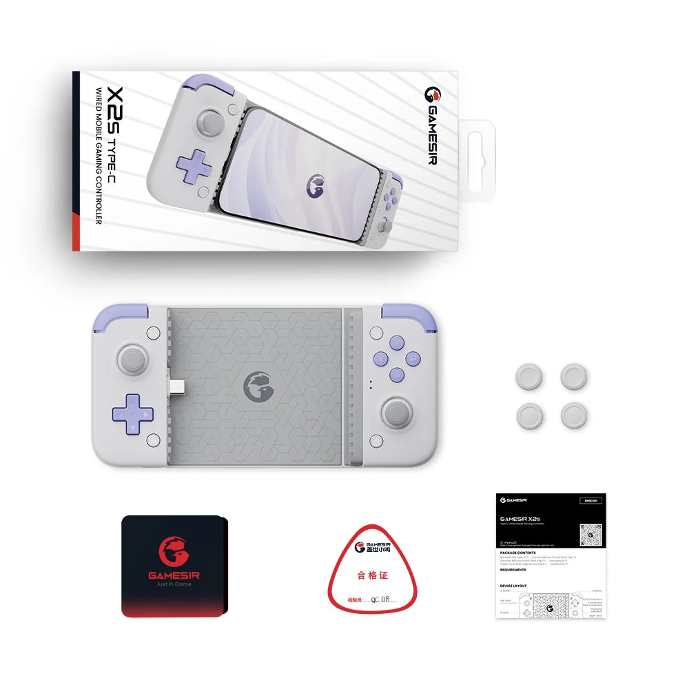 GameSir X2s Mobile Phone Gamepad Game Controller for Cloud Gaming Xbox Game Pass STADIA xCloud, Hall Effect Joystick and Trigger - Shopifynow