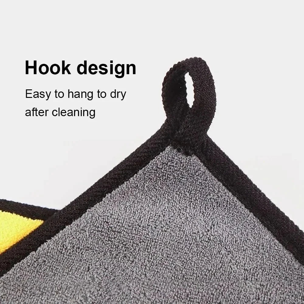 1/3/5Pcs Microfiber Cleaning Towel Car Cleaning Cloths Professional Detailing Car Drying Microfiber Towel Wash Towel Accessories Shopifynow