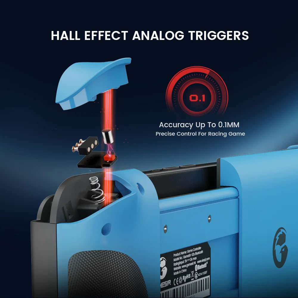 GameSir X2s Mobile Phone Gamepad Game Controller for Cloud Gaming Xbox Game Pass STADIA xCloud, Hall Effect Joystick and Trigger - Shopifynow