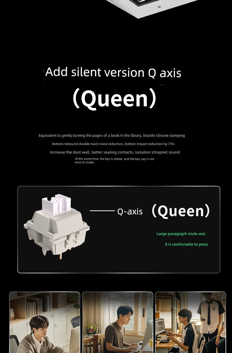 Ikbc Customized Mechanical Keyboard K75 Spectrum Three-Mode RGB Wired Wireless Bluetooth E-Sports Games Office Keyboard Shopifynow