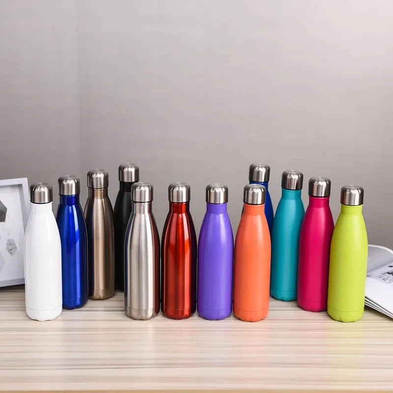 500ml/750ml Double-layer Stainless Steel Insulated Cup, Large Capacity Cola Bottle, Sports Water Cup Shopifynow