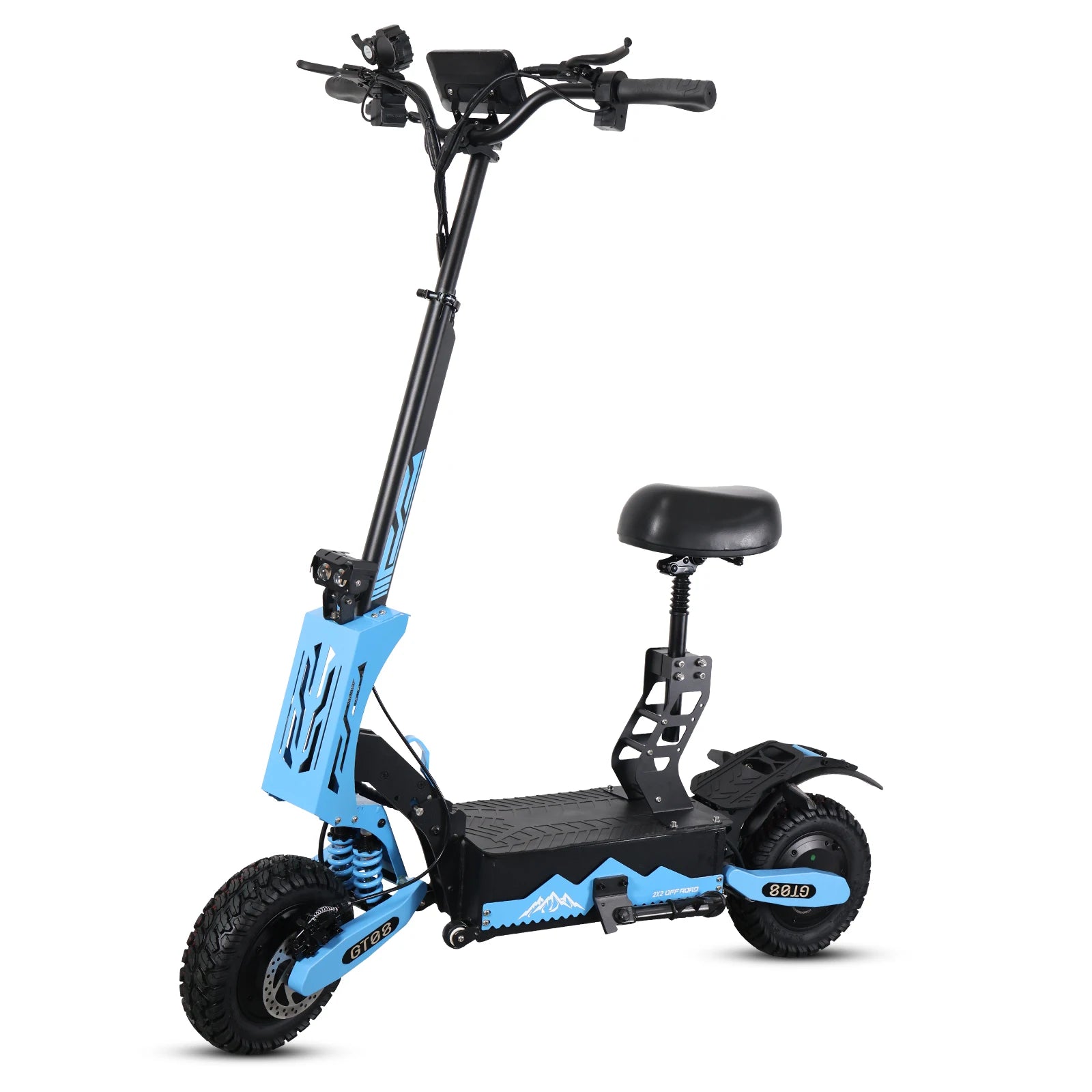 Arwibon 5600W Adult Electric Scooter Dual Motor Top Speed 46MPH,60V27AH, 11-inch Off-Road Tires Sport Folding eScooter with Seat Shopifynow