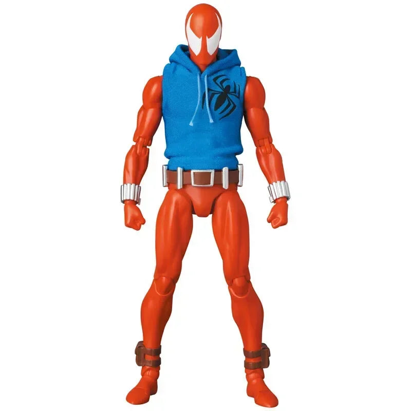 IN STOCK  Scarlet Spider Action Figure Mafex 186 Ben Reily Figures Comic Ver SpiderMan Anime Collection Ko Figure Model Toy Gift Shopifynow