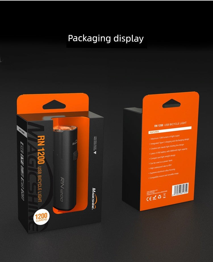 Majixuan Bicycle Headlight Mountain Highway Vehicle Night Riding Waterproof Strong Light Lighting Lifting Hanging Flashlight Rn1500 Shopifynow